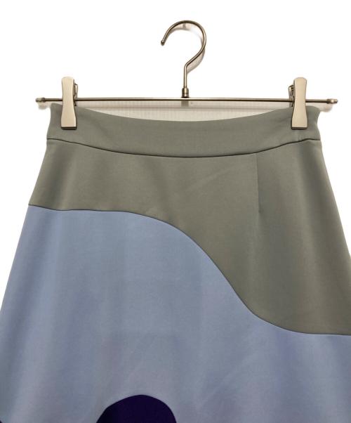 UN3D.（アンスリード）UN3D. (アンスリード) ウェーブスカート パープル サイズ:SIZE 36の古着・服飾アイテム