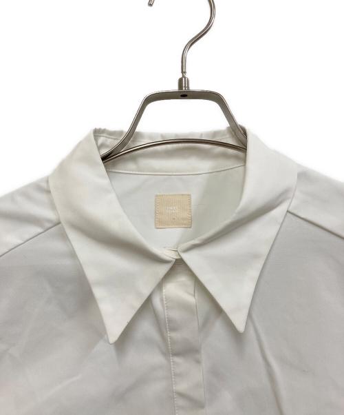 THREE SQUARE（スリースクエア）THREE SQUARE (スリースクエア) シャーリングボウタイブラウス ホワイト サイズ:FREEの古着・服飾アイテム