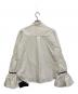 THREE SQUARE (スリースクエア) シャーリングボウタイブラウス ホワイト サイズ:FREE：5000円