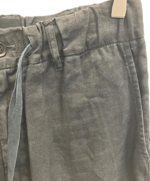 Yohji Yamamoto pour homme（ヨウジヤマモト プールオム）Yohji Yamamoto pour homme (ヨウジヤマモト プールオム) リネンクロップドパンツ ブラック サイズ:2の古着・服飾アイテム