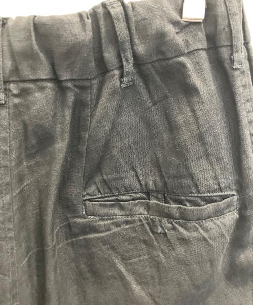 Yohji Yamamoto pour homme（ヨウジヤマモト プールオム）Yohji Yamamoto pour homme (ヨウジヤマモト プールオム) リネンクロップドパンツ ブラック サイズ:2の古着・服飾アイテム
