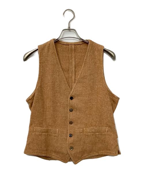 LARDINI（ラルディーニ）LARDINI (ラルディーニ) ソフトツイードジレベスト ブラウン サイズ:46の古着・服飾アイテム