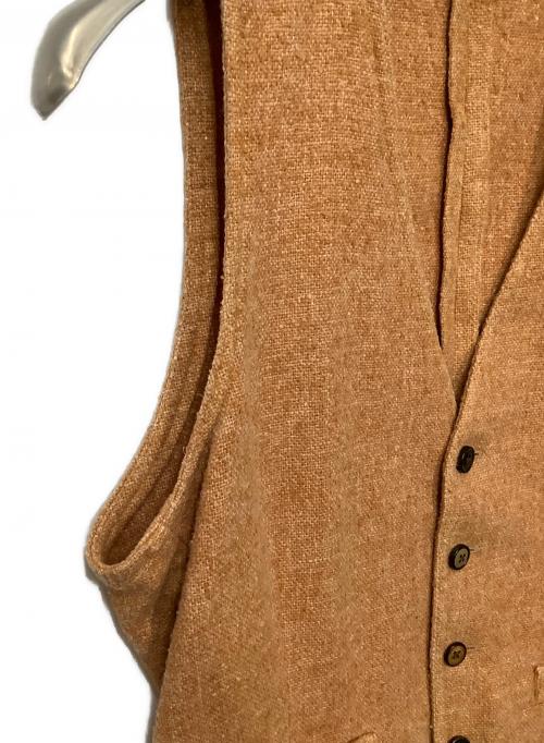 LARDINI（ラルディーニ）LARDINI (ラルディーニ) ソフトツイードジレベスト ブラウン サイズ:46の古着・服飾アイテム