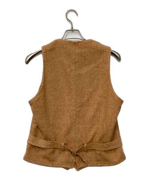 LARDINI（ラルディーニ）LARDINI (ラルディーニ) ソフトツイードジレベスト ブラウン サイズ:46の古着・服飾アイテム