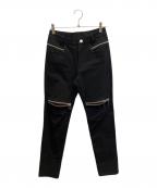ACUOD by CHANUアクオド バイ チャヌ）の古着「Secret Pocket Knee Zip Pants」｜ブラック
