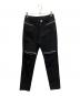 ACUOD by CHANU（アクオド バイ チャヌ）の古着「Secret Pocket Knee Zip Pants」｜ブラック