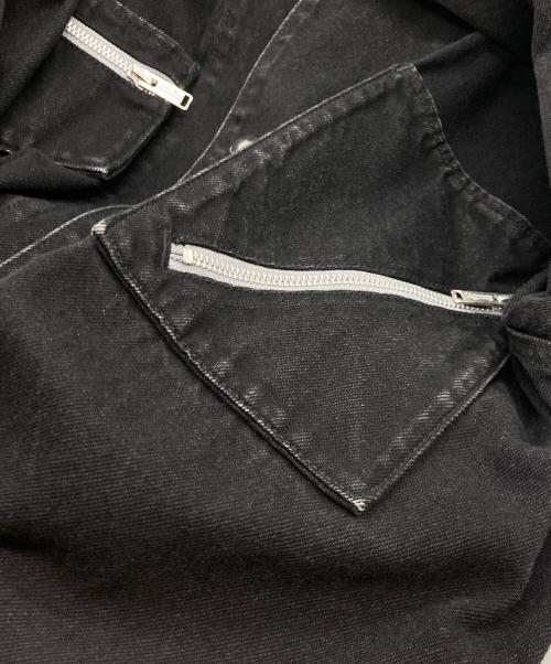 UNDERCOVER（アンダーカバー）UNDERCOVER (アンダーカバー) ジップデザインカバーオール ブラック サイズ:3の古着・服飾アイテム