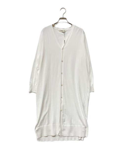 ZUCCA（ズッカ）ZUCCA (ズッカ) ロングカーディガン ホワイト サイズ:Mの古着・服飾アイテム