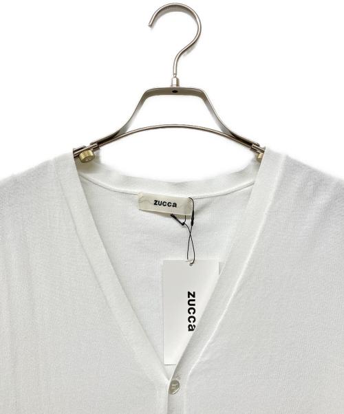 ZUCCA（ズッカ）ZUCCA (ズッカ) ロングカーディガン ホワイト サイズ:Mの古着・服飾アイテム