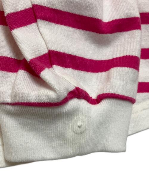 THE SHINZONE（ザ シンゾーン）THE SHINZONE (ザ シンゾーン) PANEL BORDER TOP ピンク サイズ:Freeの古着・服飾アイテム