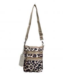 LeSportsac（レスポートサック）の古着「3 ZIP CROSSBODYフラクセンレオパード」｜ベージュ