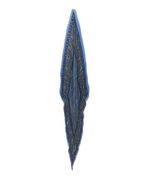 HERMES（エルメス）HERMES (エルメス) プリーツスカーフ ブルーの古着・服飾アイテム