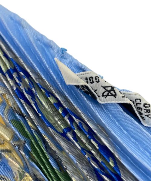 HERMES（エルメス）HERMES (エルメス) プリーツスカーフ ブルーの古着・服飾アイテム