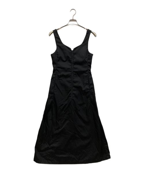 LOEFF（ロエフ）LOEFF (ロエフ) ナイロン ジャンパースカート ブラックの古着・服飾アイテム