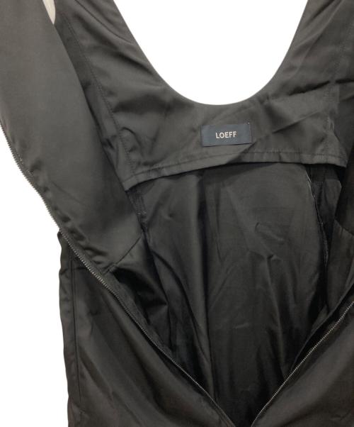 LOEFF（ロエフ）LOEFF (ロエフ) ナイロン ジャンパースカート ブラックの古着・服飾アイテム