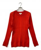 HYKEハイク）の古着「WIDE RIBBED SWEATER」｜レッド