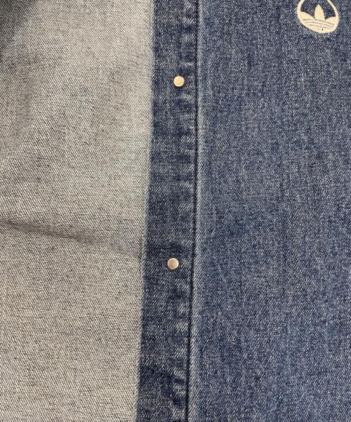 adidas（アディダス）adidas (アディダス) デニムシャツ インディゴ サイズ:Lの古着・服飾アイテム