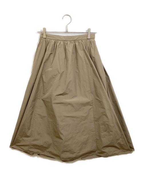 23区（ニジュウサンク）23区 (ニジュウサンク) ルミエールタフタ フレアスカート ベージュ サイズ:36の古着・服飾アイテム