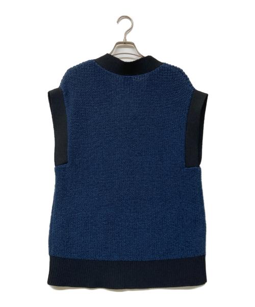 Spick and Span（スピック＆スパン）Spick and Span (スピックアンドスパン) ツイードニットベスト ネイビー サイズ:-の古着・服飾アイテム