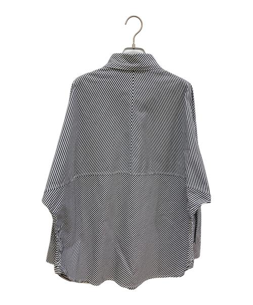 Loungedress（ラウンジドレス）Loungedress (ラウンジドレス) バイヤスストライプシャツ ブラック サイズ:FREEの古着・服飾アイテム