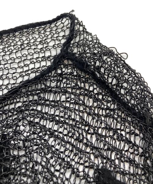 DIESEL Black Gold（ディーゼル ブラック ゴールド）DIESEL Black Gold (ディーゼル ブラック ゴールド) ハーフスリーブメッシュ切替ラメニット ブラック サイズ:Sの古着・服飾アイテム