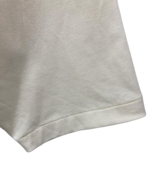 LACOSTE（ラコステ）LACOSTE (ラコステ) 5分袖モックネックサマーニットTシャツ アイボリー サイズ:Lの古着・服飾アイテム