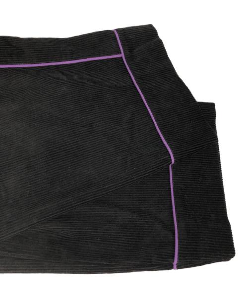 skookum（スクーカム）SKOOKUM (スクーカム) JOURNAL STANDARD relume (ジャーナルスタンダード レリューム) 別注 コーデュロイパンツ ブラック×パープル サイズ:Lの古着・服飾アイテム