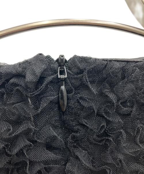 Honey mi Honey（ハニーミーハニー）Honey mi Honey (ハニーミーハニー) チュールパフスリーブチュニック ブラック サイズ:F 未使用品の古着・服飾アイテム