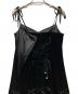 中古・古着 ROSY LUCE (ロージールーチェ) VELOURS RIBBON DRESS ブラック サイズ:Ｓ：9000円