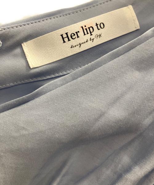 HER LIP TO（ハーリップトゥ）HER LIP TO (ハーリップトゥ) As you wish Dress ブルー サイズ:Ｓの古着・服飾アイテム