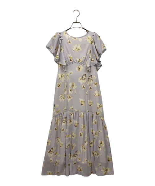 HER LIP TO（ハーリップトゥ）HER LIP TO (ハーリップトゥ) Laminak Floral Dress グレー サイズ:Sの古着・服飾アイテム