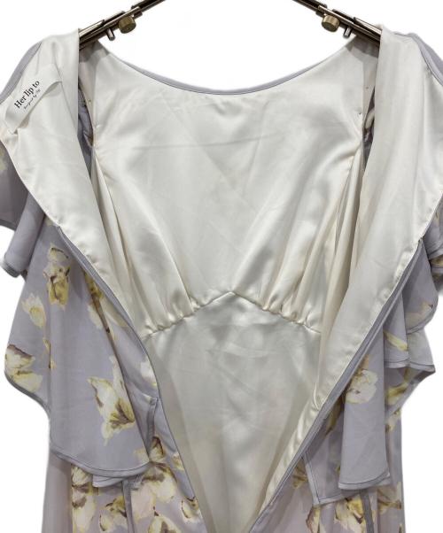 HER LIP TO（ハーリップトゥ）HER LIP TO (ハーリップトゥ) Laminak Floral Dress グレー サイズ:Sの古着・服飾アイテム