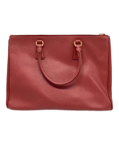 PRADA（プラダ）PRADA (プラダ) PRADA サフィアーノハンドバッグ レッドの古着・服飾アイテム