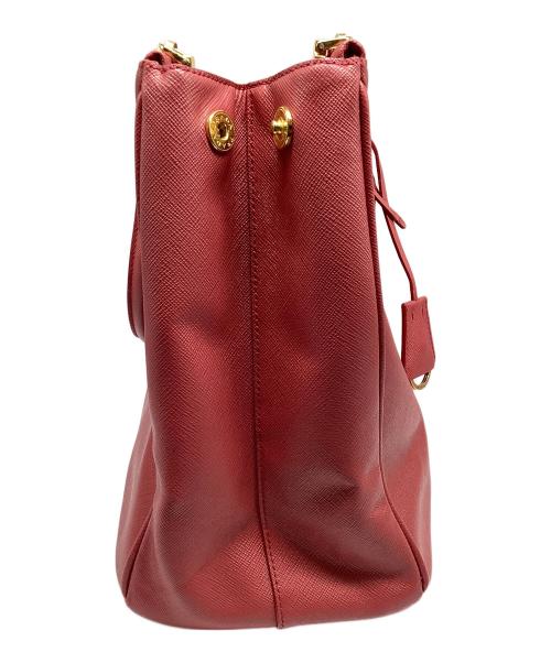 PRADA（プラダ）PRADA (プラダ) PRADA サフィアーノハンドバッグ レッドの古着・服飾アイテム