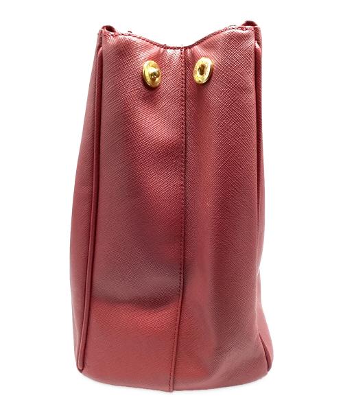 PRADA（プラダ）PRADA (プラダ) PRADA サフィアーノハンドバッグ レッドの古着・服飾アイテム
