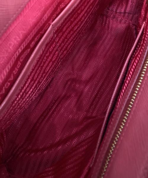 PRADA（プラダ）PRADA (プラダ) PRADA サフィアーノハンドバッグ レッドの古着・服飾アイテム