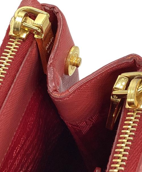 PRADA（プラダ）PRADA (プラダ) PRADA サフィアーノハンドバッグ レッドの古着・服飾アイテム