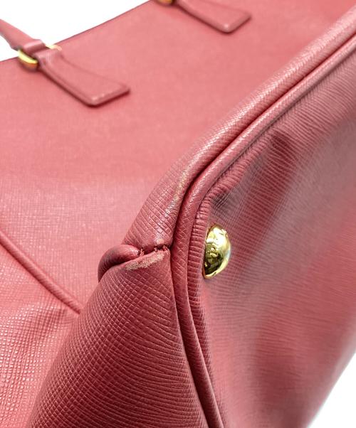 PRADA（プラダ）PRADA (プラダ) PRADA サフィアーノハンドバッグ レッドの古着・服飾アイテム