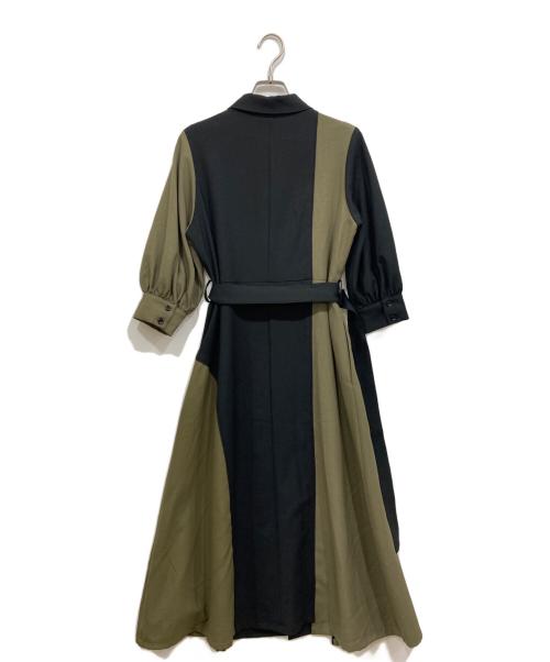 UNITED TOKYO（ユナイテッドトーキョー）UNITED TOKYO (ユナイテッドトーキョー) アートカットシャツワンピース ブラックの古着・服飾アイテム