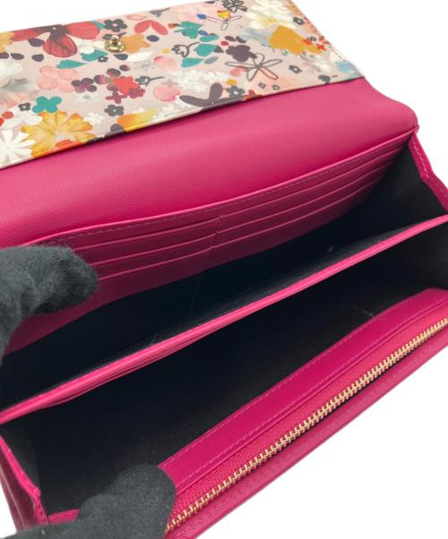 PAUL SMITH（ポールスミス）PAUL SMITH (ポールスミス) ぺタルプリントトリム長財布 ピンクの古着・服飾アイテム