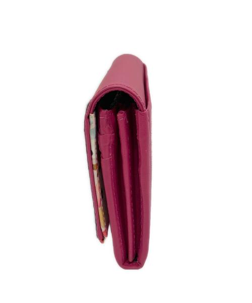 PAUL SMITH（ポールスミス）PAUL SMITH (ポールスミス) ぺタルプリントトリム長財布 ピンクの古着・服飾アイテム