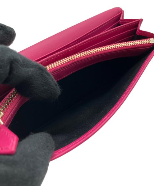 PAUL SMITH（ポールスミス）PAUL SMITH (ポールスミス) ぺタルプリントトリム長財布 ピンクの古着・服飾アイテム