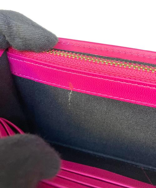 PAUL SMITH（ポールスミス）PAUL SMITH (ポールスミス) ぺタルプリントトリム長財布 ピンクの古着・服飾アイテム