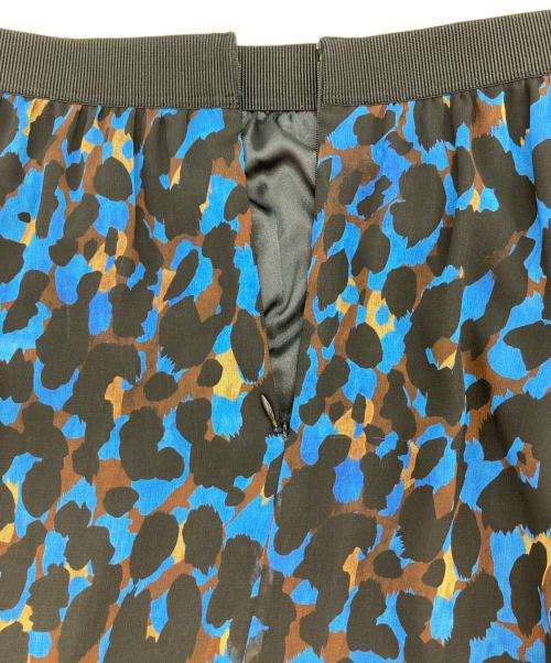 ANAYI（アナイ）ANAYI (アナイ) モザイクレオパードティアード スカート ブルー サイズ:36の古着・服飾アイテム