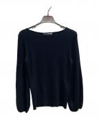 ANAYIアナイ）の古着「ウールシルクパフスリーブニット」｜ブラック