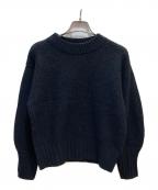 ANAYIアナイ）の古着「アルパカパフスリーブニット」｜ブラック