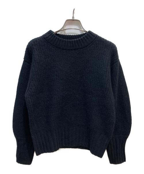 ANAYI（アナイ）ANAYI (アナイ) アルパカパフスリーブニット ブラック サイズ:38 未使用品の古着・服飾アイテム