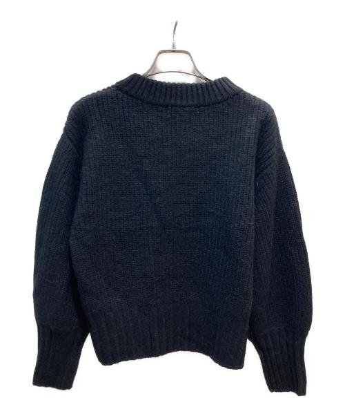 ANAYI（アナイ）ANAYI (アナイ) アルパカパフスリーブニット ブラック サイズ:38 未使用品の古着・服飾アイテム