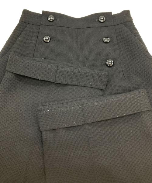 ANAYI（アナイ）ANAYI (アナイ) モノトーンワッフルワイドマリンパンツ ブラック サイズ:36の古着・服飾アイテム