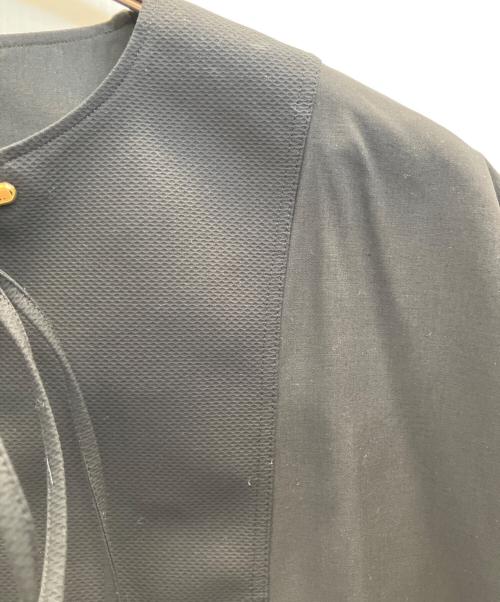 THE RERACS（ザ リラクス）THE RERACS (ザ リラクス) カフタンプルオーバーブラウス ブラック サイズ:フリーの古着・服飾アイテム